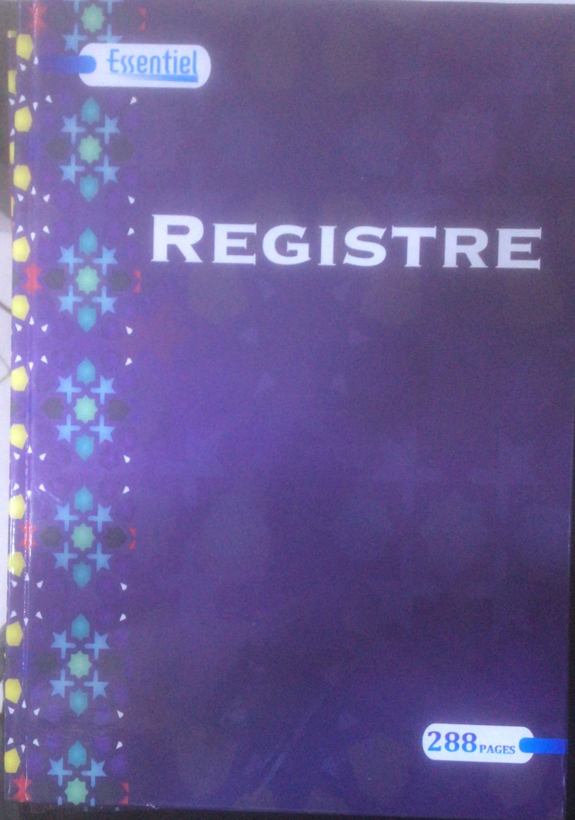 registre Essentiel 288 pages A4