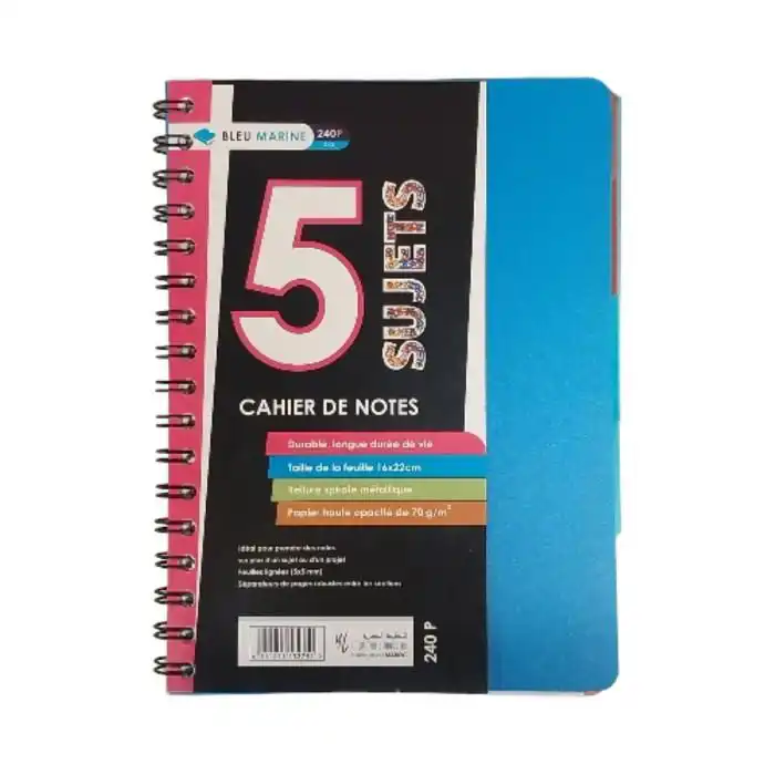 CAHIER 5 SUJET A5