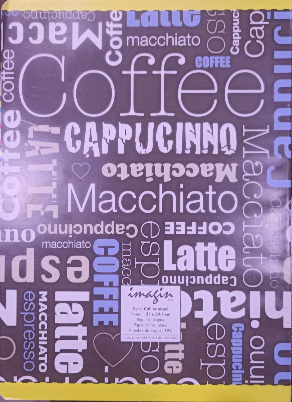 Cahier TP 288 page IMAFIN A4