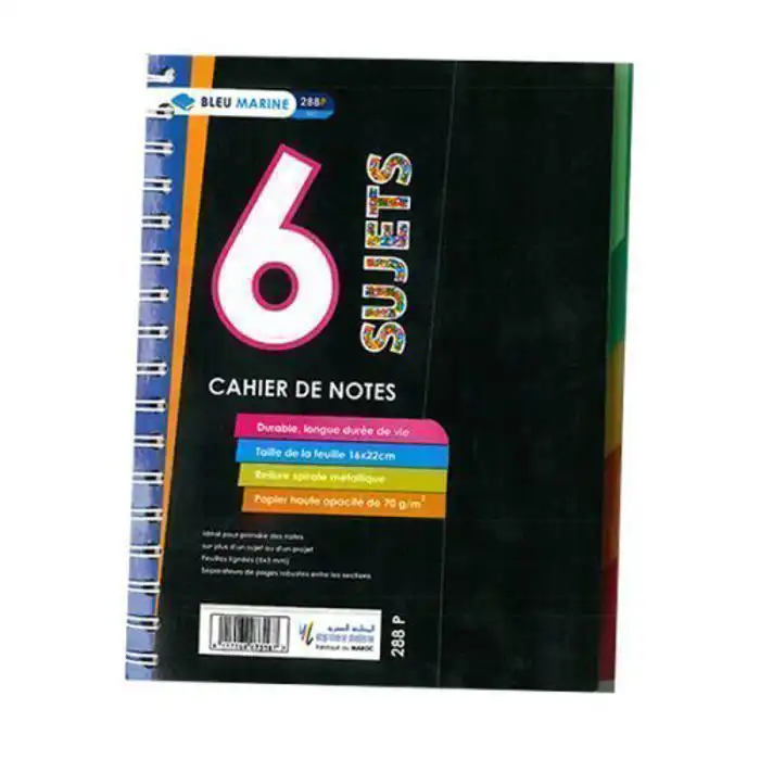 CAHIER 6 SUJETS A5