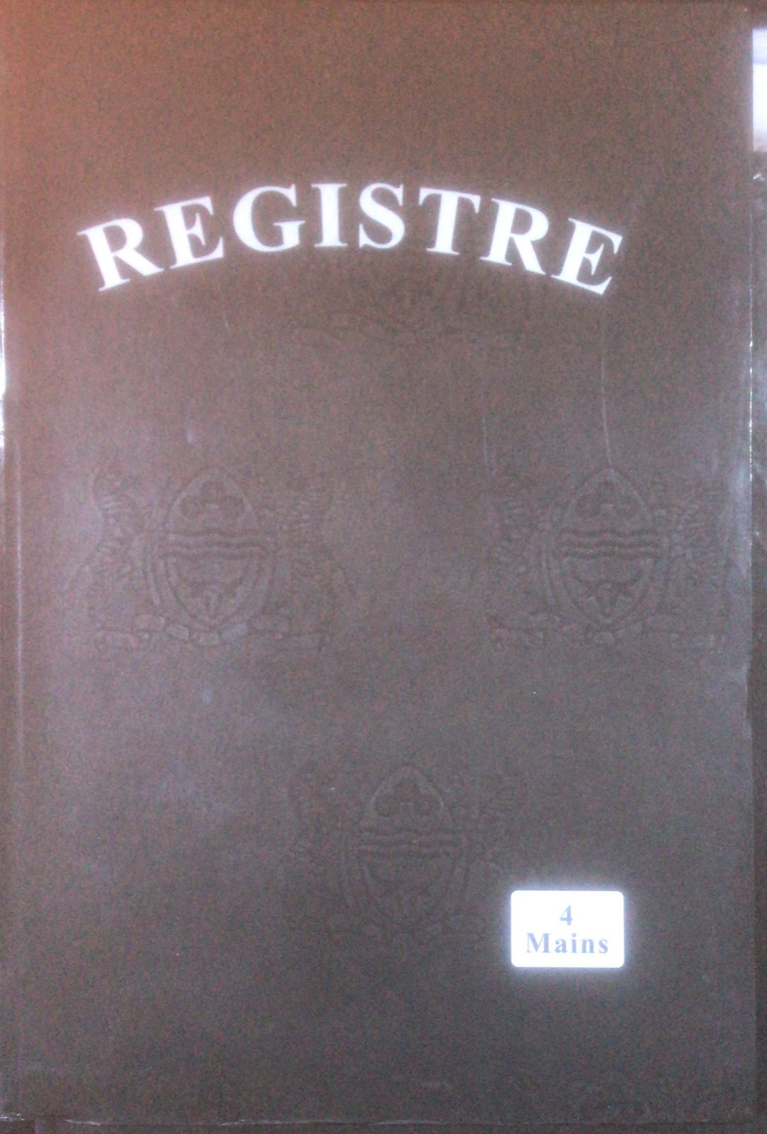 registre NOIR 4m A4